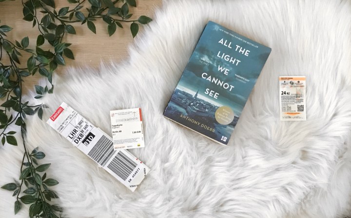 All The Light We Cannot See Flatlay